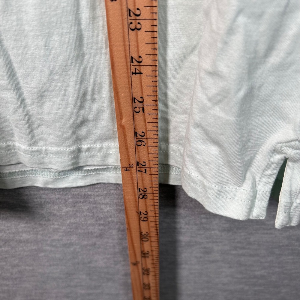 Criquet Long Sleeve Polo Shirt Mens SMint Green Organic Cotton Preppy Frat USA - Picture 5 of 7